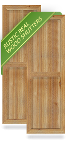 Exterior Rustic Wood Shutters